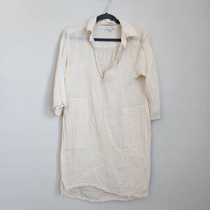 Michael Stars Textured Gauze 100% Cotton Tunic Dress | Size XS